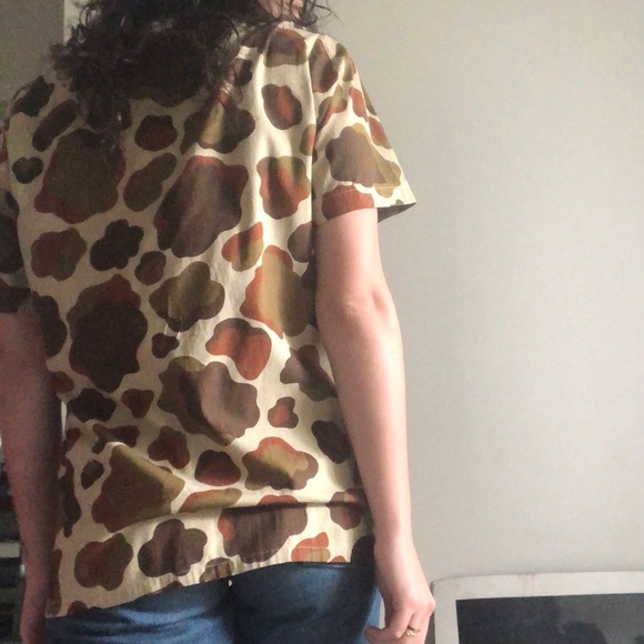 Vintage camo shortsleeve button down - Picture 4 of 6